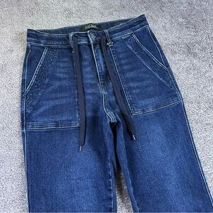 Judy Blue Jogger Jeans Womens 3/26 Dark Wash High Rise Stretch Denim Pants 31”